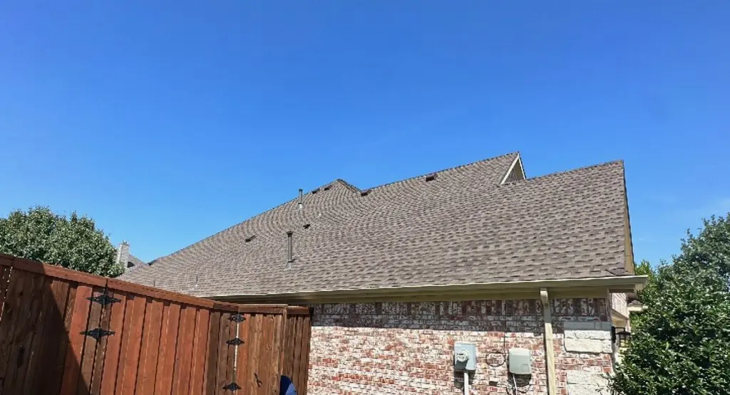 Completed roof replacement project in Kalispell
